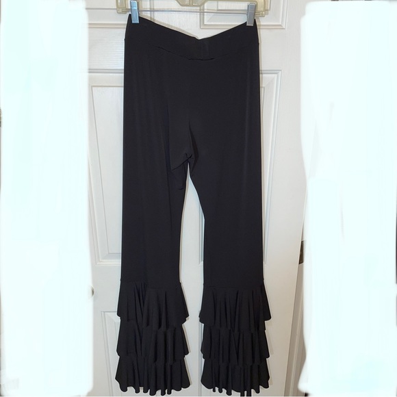 NWOT Julian Chang 3 tier Black Ruffled pants - Picture 13 of 13